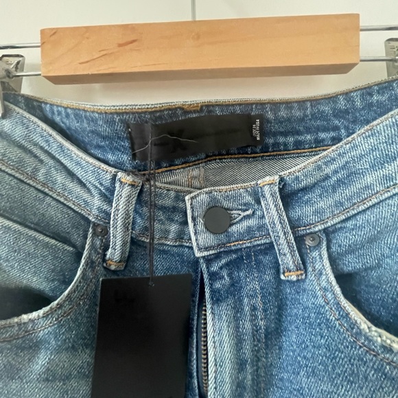 Alexander Wang T slim fit jeans high rise light wash denim - Picture 3 of 4